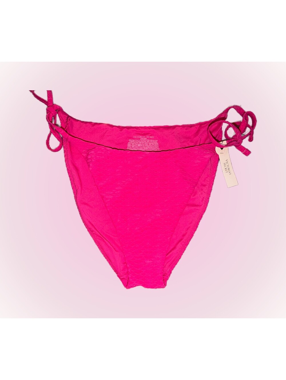 Victoria's Secret New Pink Bikini Bottoms with Side Ties | Extra Large XL